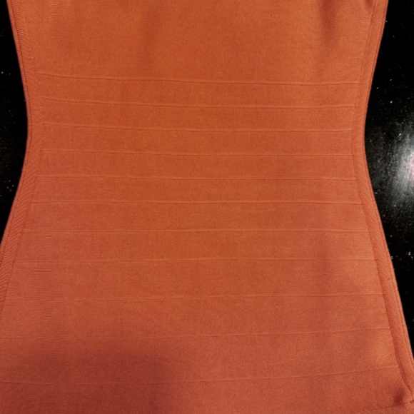 Marciano Coral Bodycon Dress with Silver Straps - Picture 7 of 11